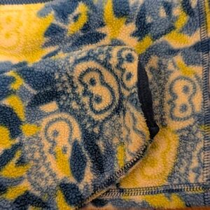 Cozy Blue and Yellow Fleece zip up